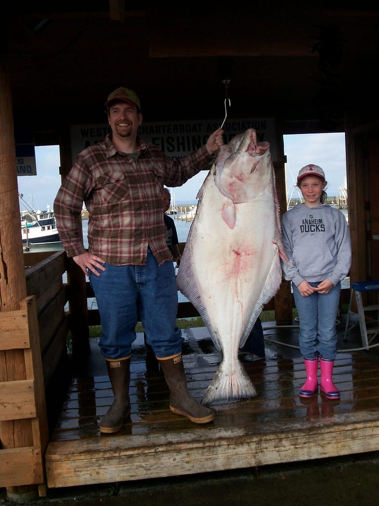 106 lb halibut Fishing Trips